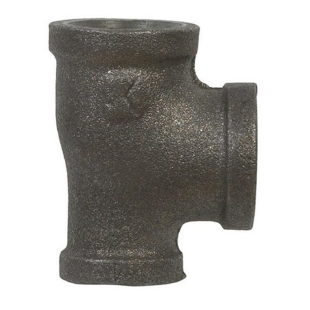 Tinkertools 520-433BG 0.75 x 0.5 x 0.5 in. FIP Malleable Black Iron Reducing Tee, 5PK TI612944